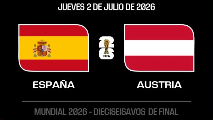 España y Austria cara a cara este jueves en el Mundial 2026.