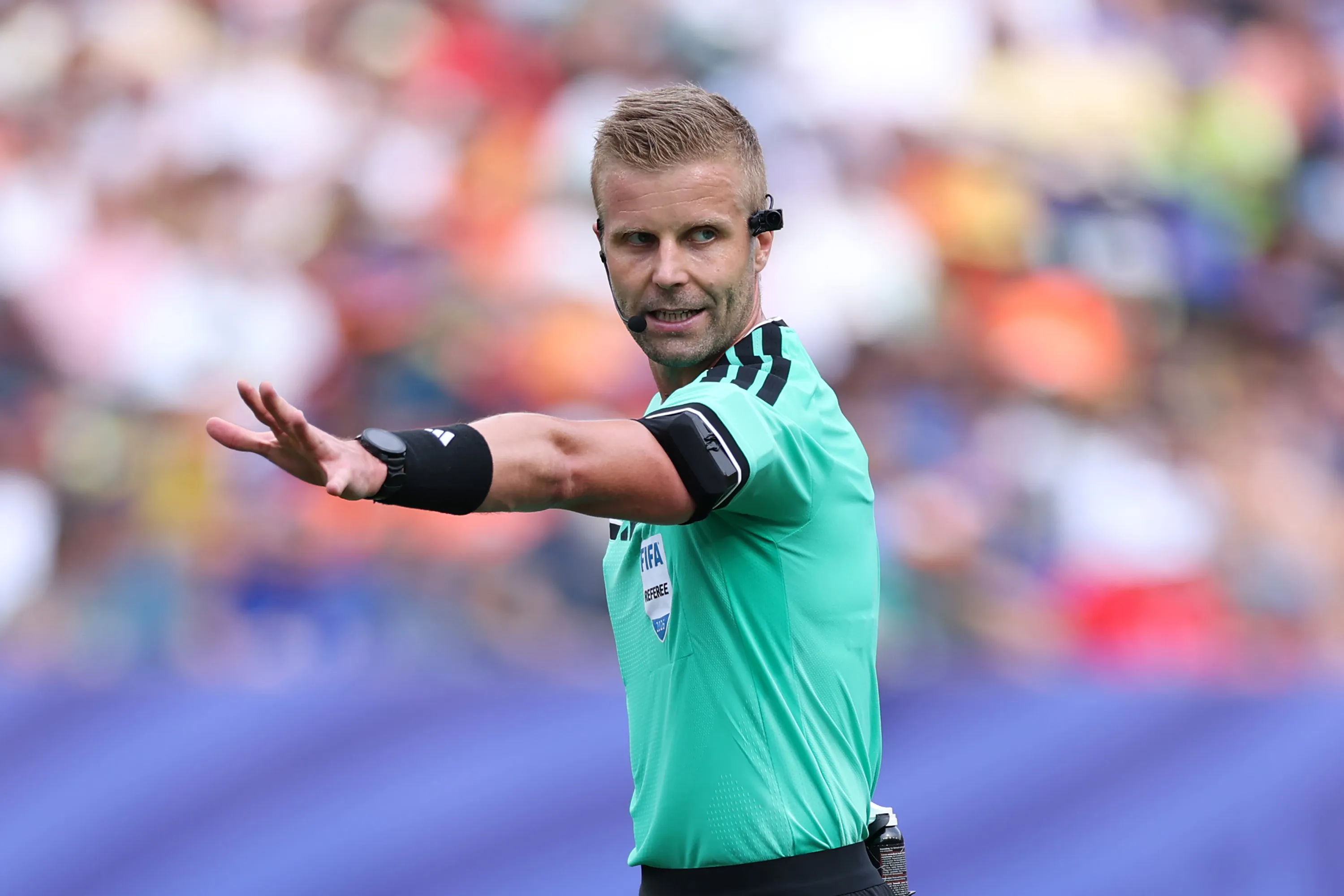 Glenn Nyberg es el árbitro del partido entre España y Austria. (Foto: GettyImages)