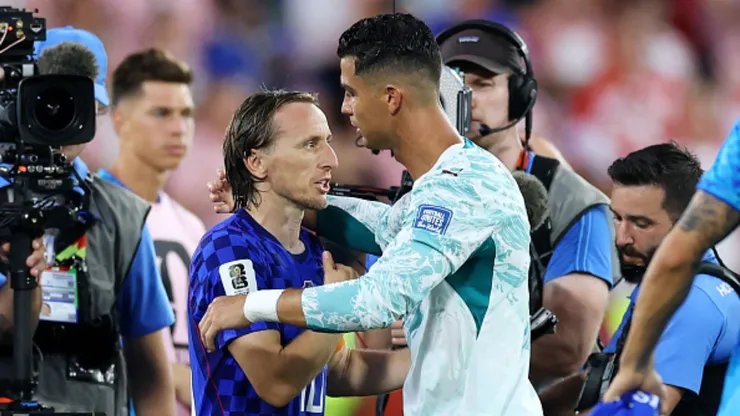 Cristiano Ronaldo y Luka Modric.