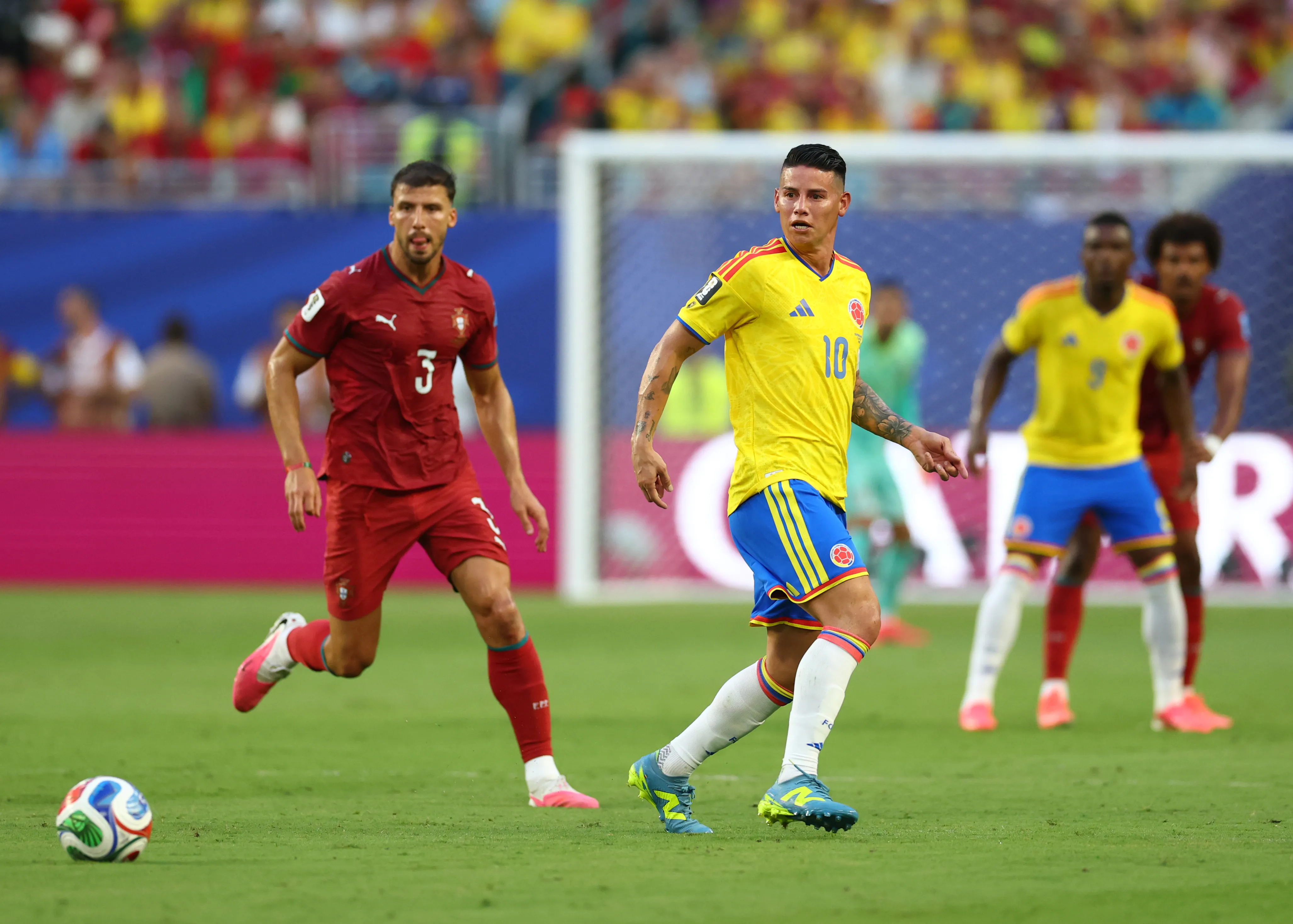 Colombia empató contra Portugal. Foto: Getty.