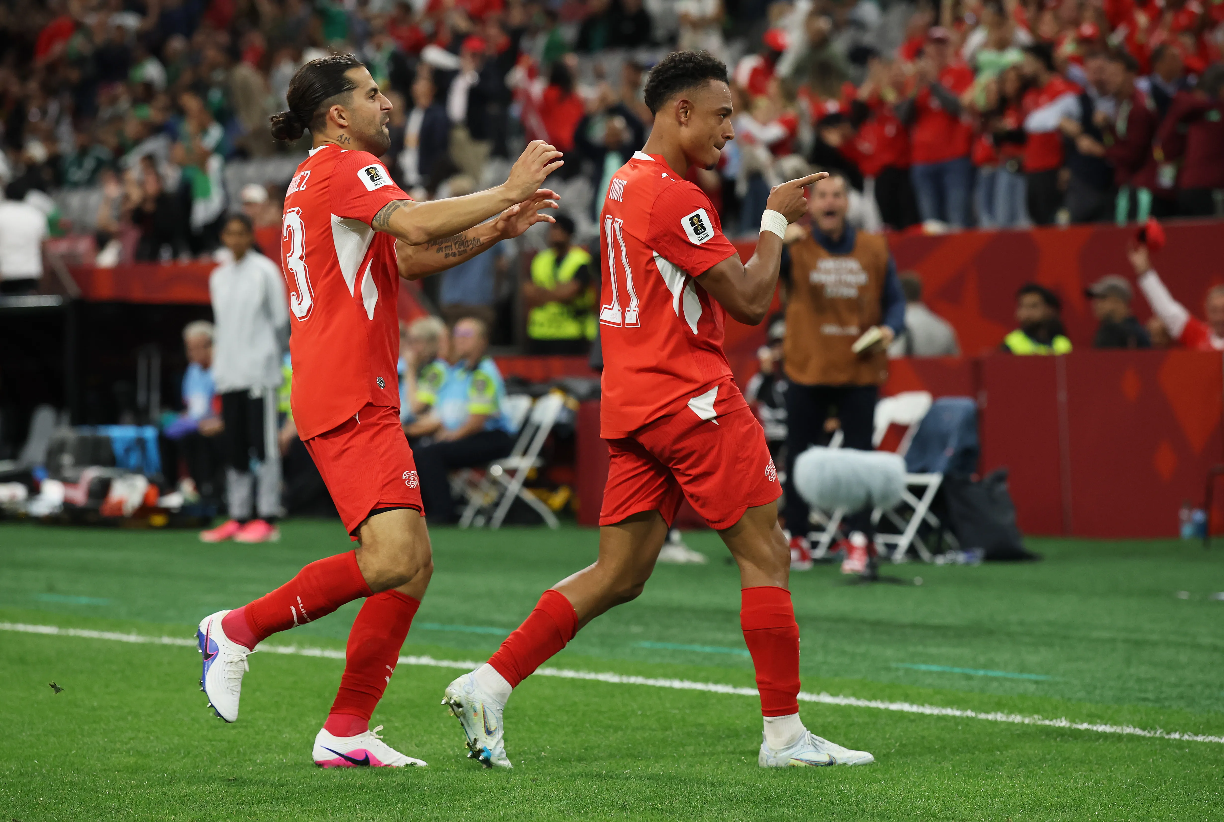 Suiza ya clasificó a 8vos de final. Foto: Getty