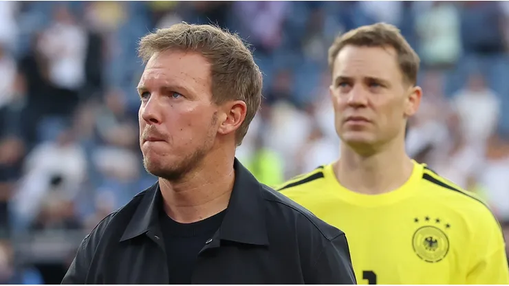Julian Nagelsmann y Manuel Neuer.