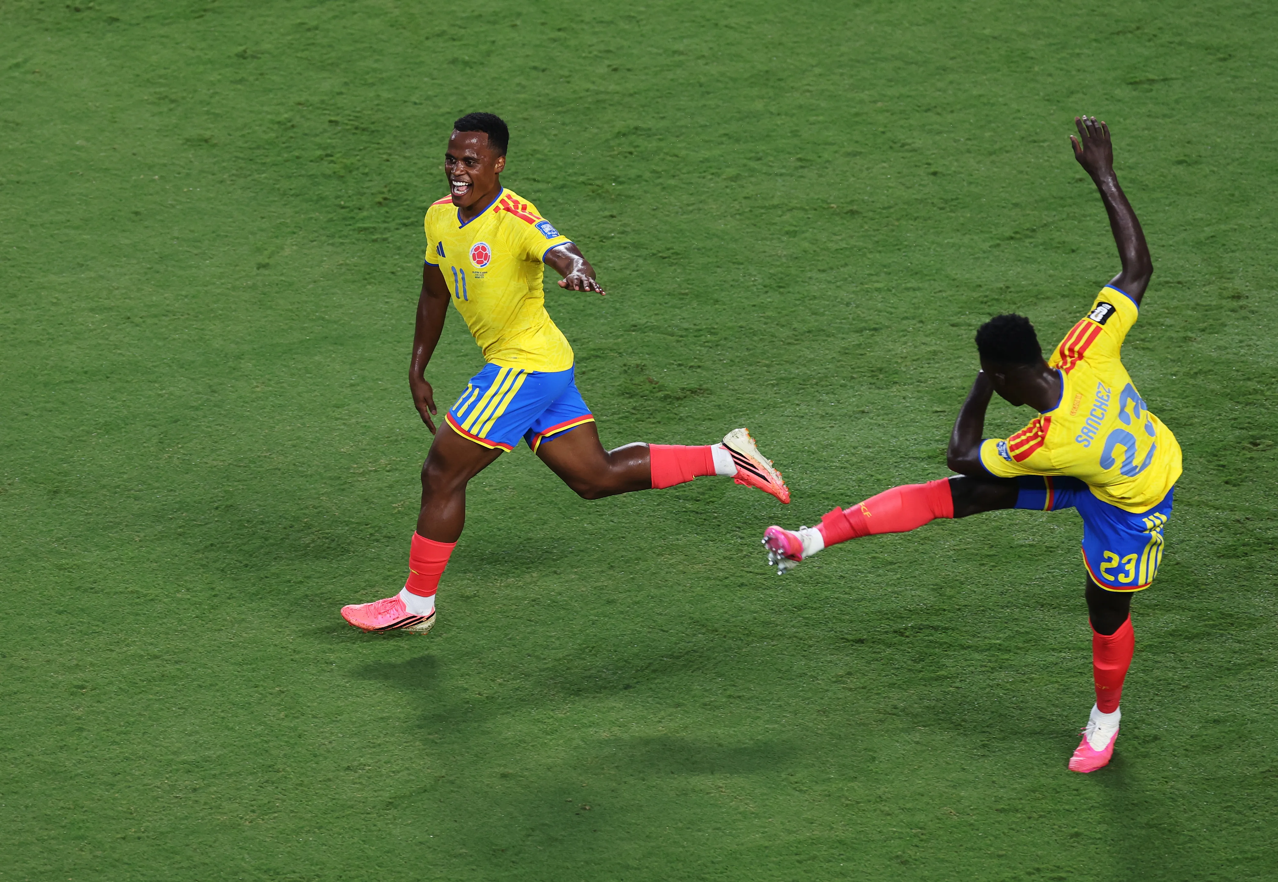 Jhon Arias anotó un nuevo gol en el Mundial. Foto: Getty