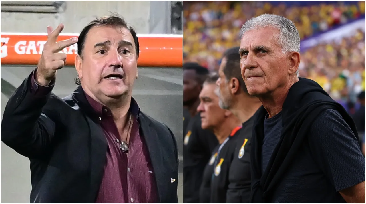 Néstor Lorenzo y Carlos Queiroz. (Foto: Getty Images)