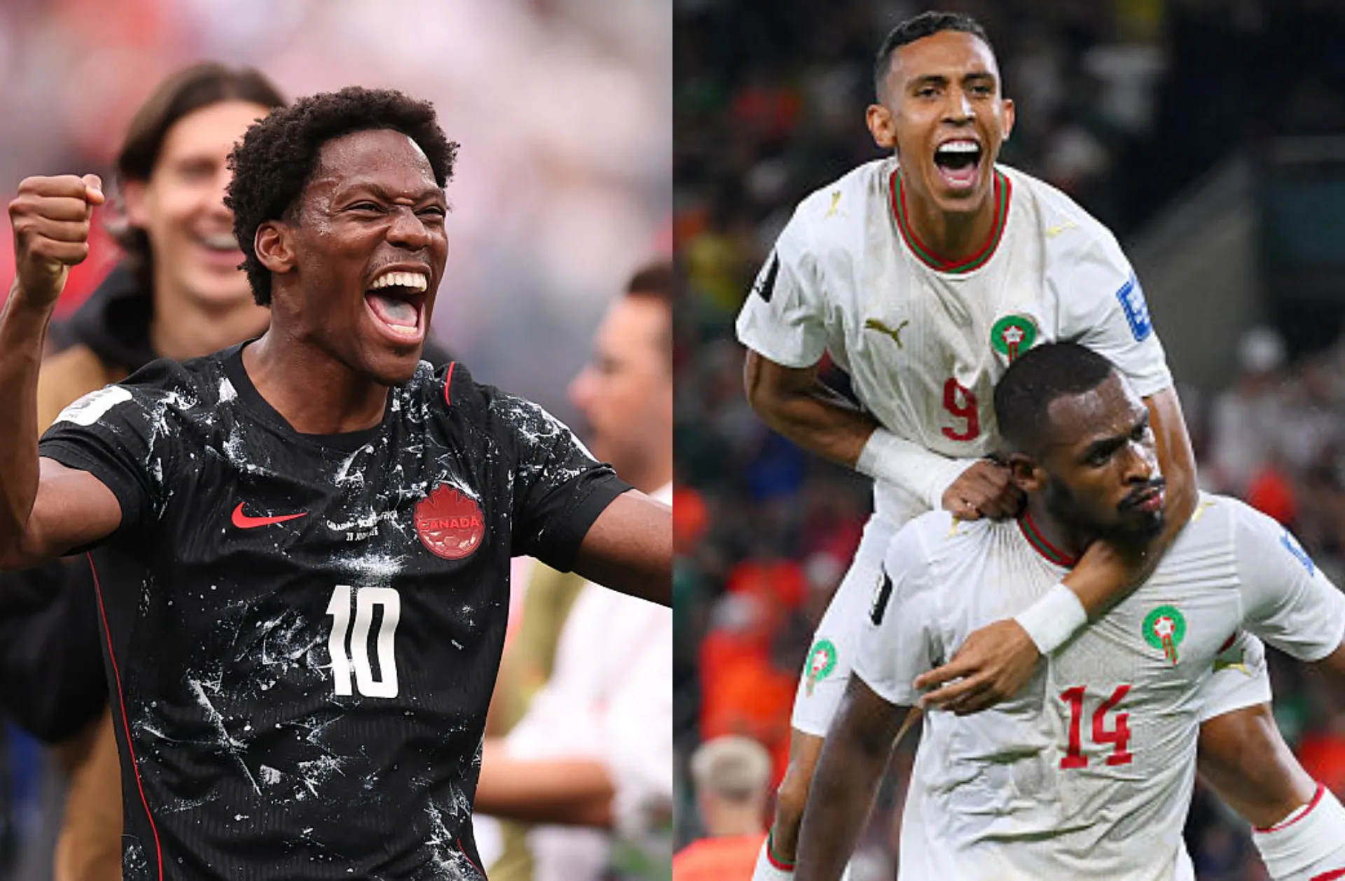 Canadá y Marruecos frente a frente en los octavos de final del Mundial 2026 (Getty Images).