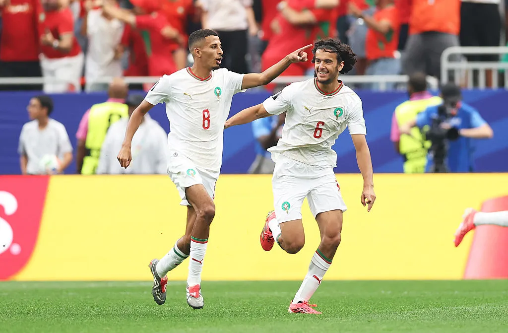 Doblete de Ounahi para la clasificación de Marruecos a cuartos de final del Mundial 2026 (Getty Images).