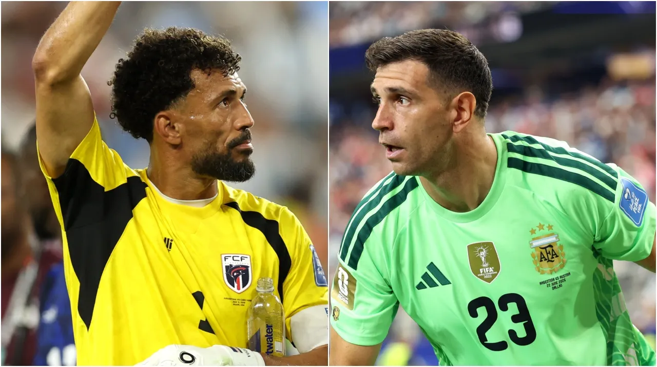 Vozinha y Emiliano Martínez en el Mundial. (Foto: Getty Images)