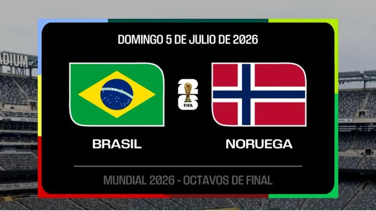Brasil vs. Noruega por el Mundial 2026.