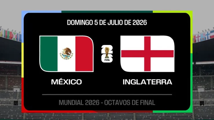 México vs. Inglaterra por el Mundial 2026.