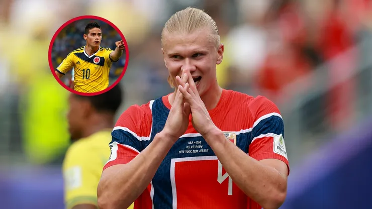 Haaland igualó una histórica marca de James Rodríguez.