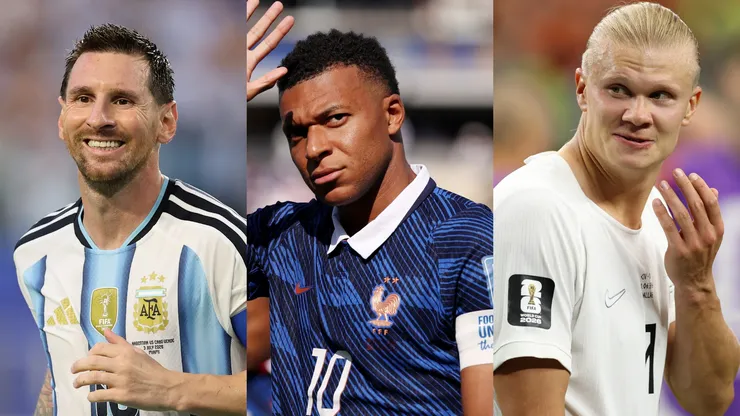 Messi, Mbappé y Haaland, grandes candidatos a llevarse la Bota de Oro.