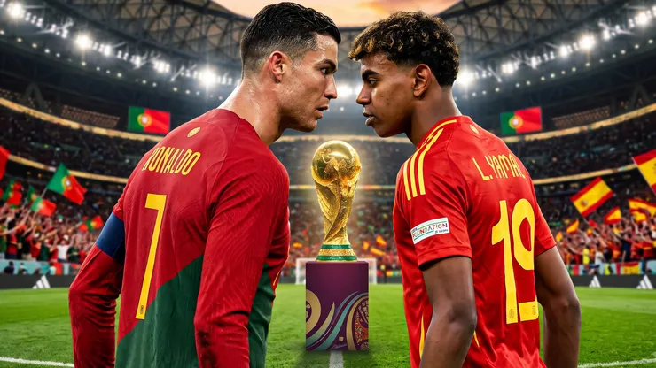 El resultado exacto de Portugal vs España, según la IA. Imagen generada por IA de Gemini