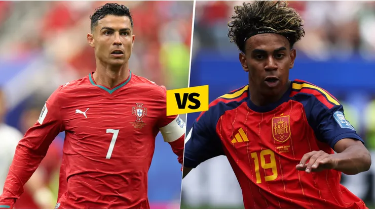 Las alineaciones de Portugal vs España