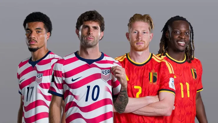 Estados Unidos vs. Bélgica por el Mundial 2026.