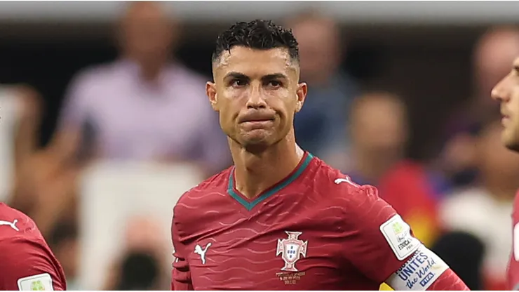 Cristiano Ronaldo tras la derrota con España.