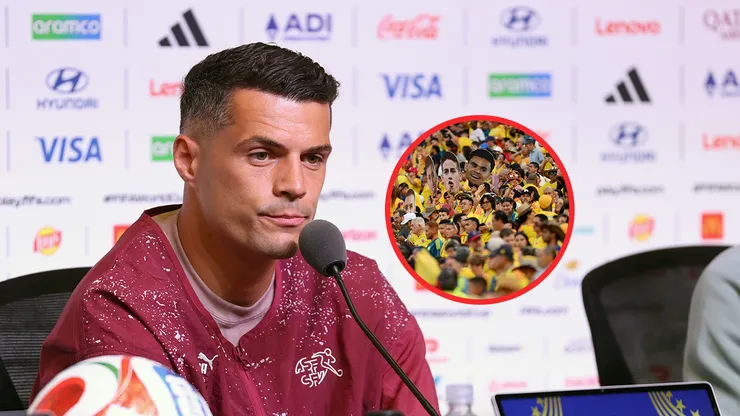 Granit Xhaka elogió a los hinchas colombianos en el Mundial.