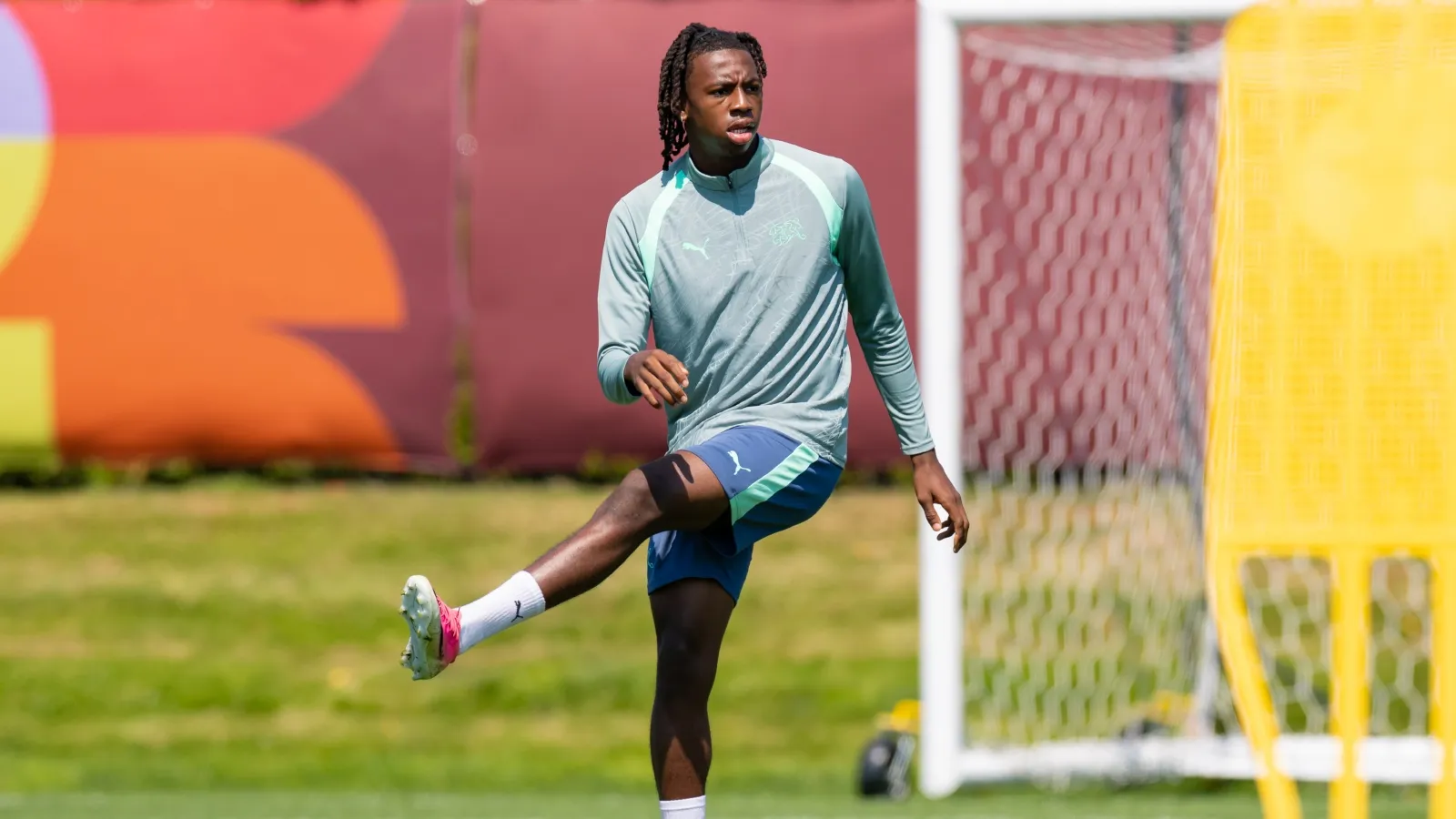 La lesión de Manzambi, en el último entrenamiento de Suiza: GETTY