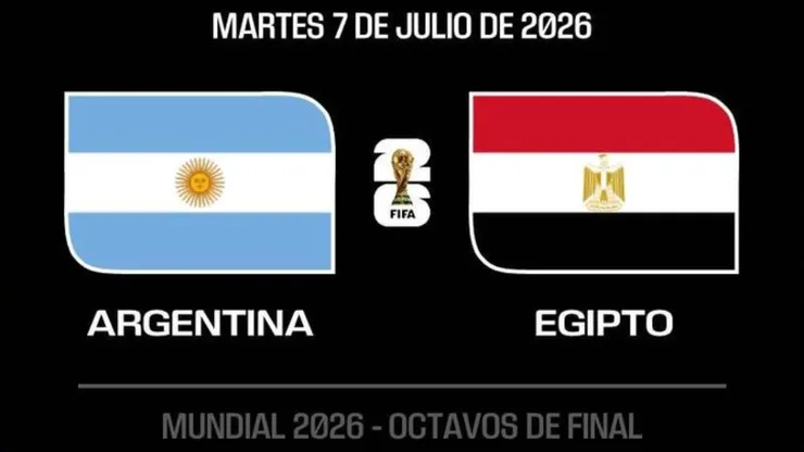 Argentina y Egipto frente a frente en el Mundial 2026.
