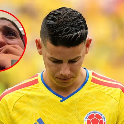 Hija de James Rodríguez rompe en llanto tras eliminación de la Selección Colombia