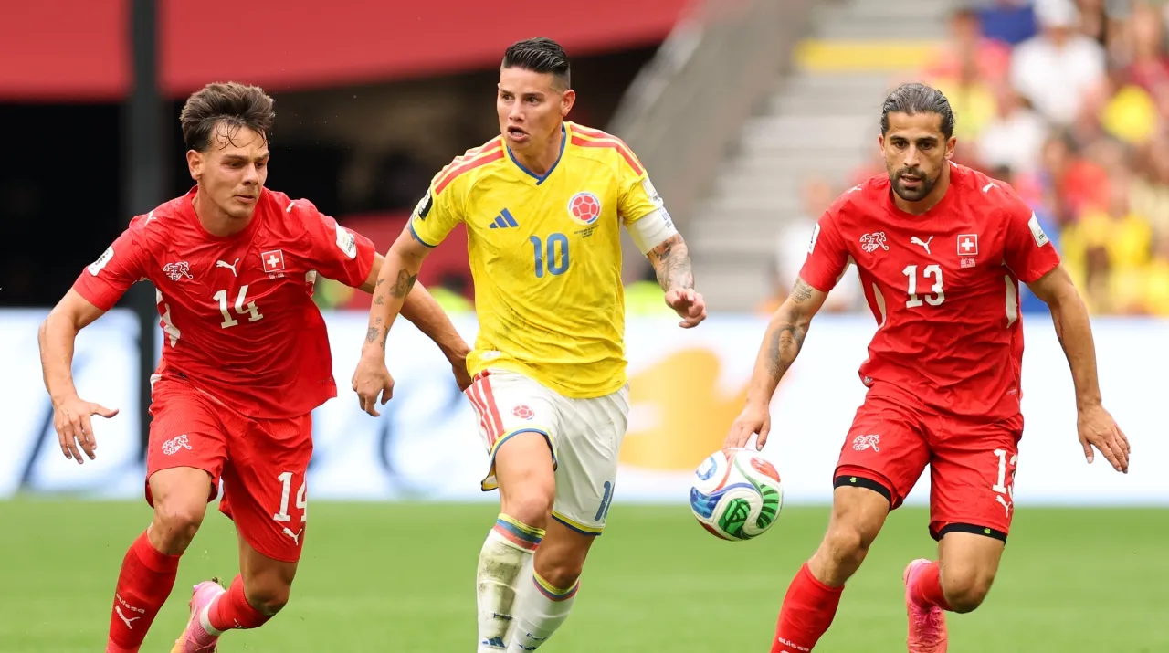James Rodríguez en Colombia vs. Suiza. (Foto: Getty Images)