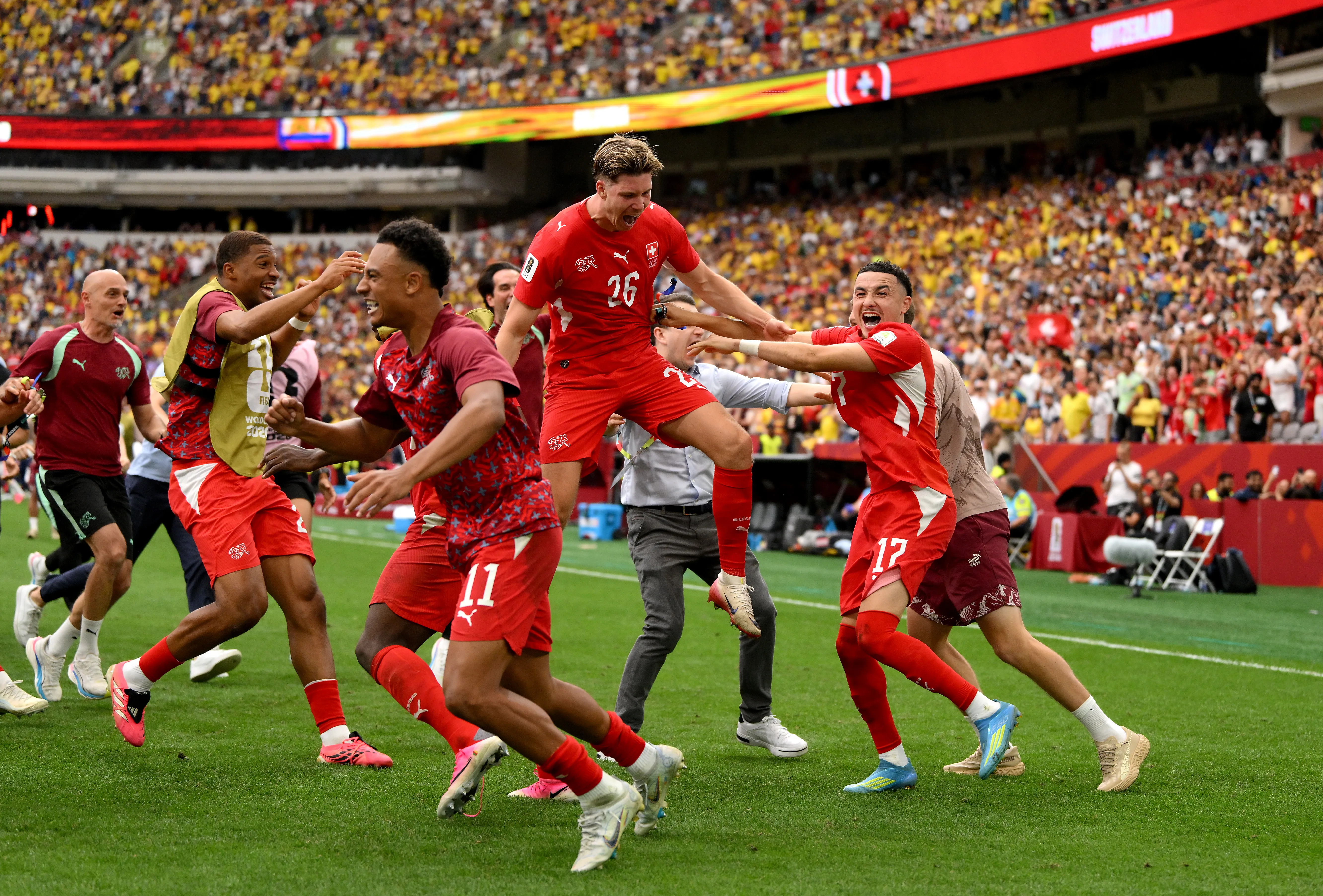 Suiza eliminó a Colombia en los octavos de final del Mundial.