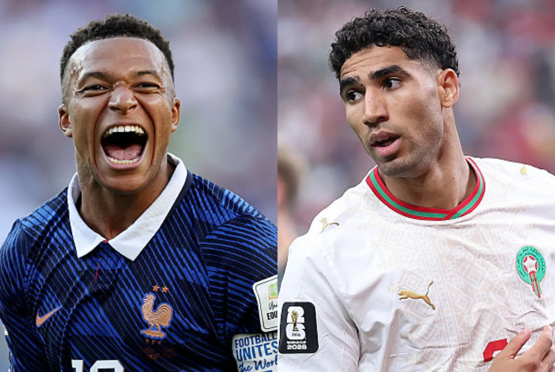 Francia y Marruecos cara a cara por un boleto hacia semifinales (Getty Images).