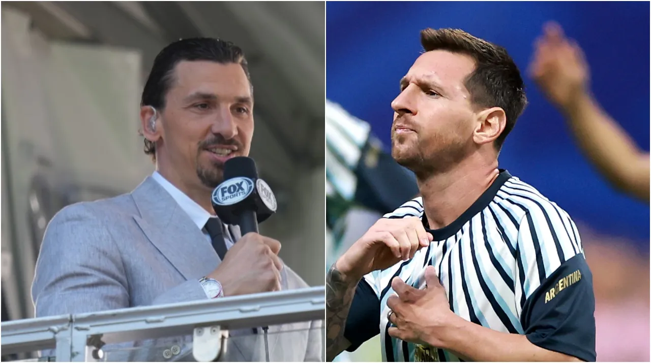 Zlatan Ibrahimovic y Lionel Messi. (Foto: Getty Images)