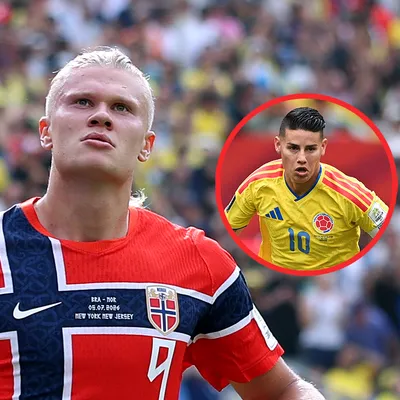 La lección que Erling Haaland le dio a James Rodríguez