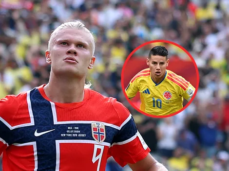 La lección que Erling Haaland le dio a James Rodríguez