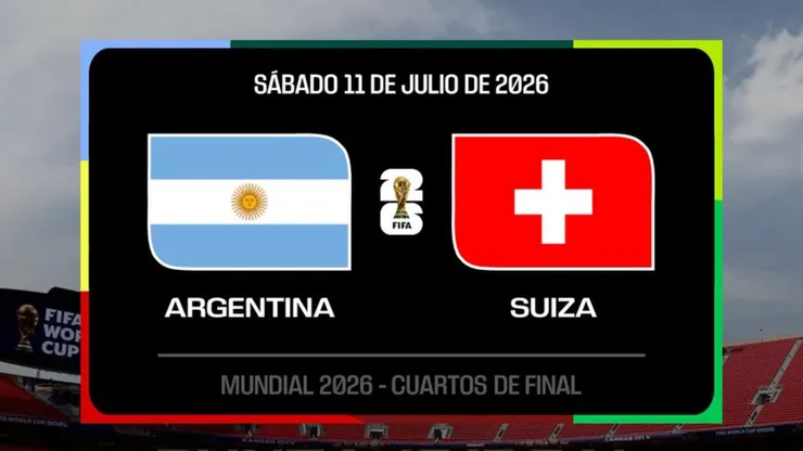 Argentina vs. Suiza por el Mundial 2026.