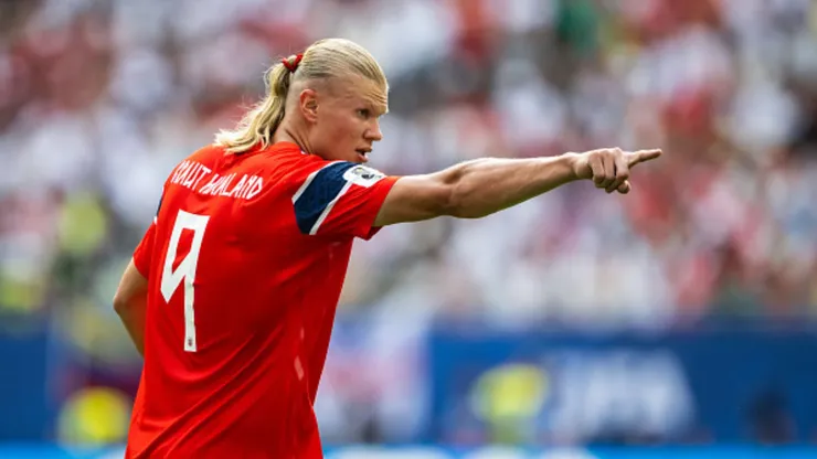Erling Haaland, delantero de Noruega.
