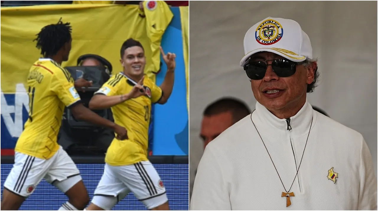 Cuadrado, Quintero y Petro. (Foto: Getty Images)