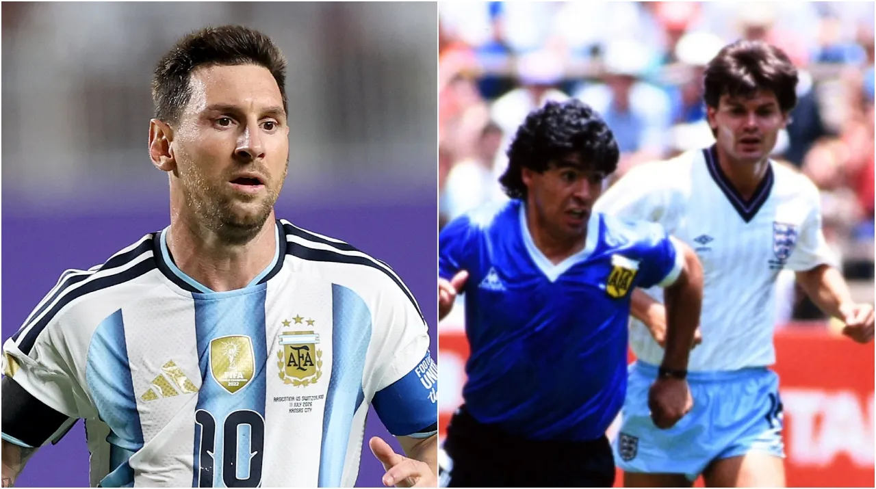 Messi y Diego Maradona en los Mundiales. (Foto: Getty Images)