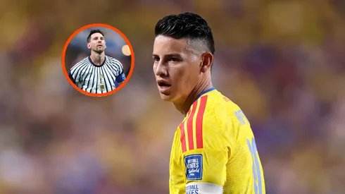 Critican a James por imagen de Messi entrenando