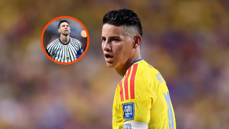 Critican a James Rodríguz por imagen de Messi entrenando.