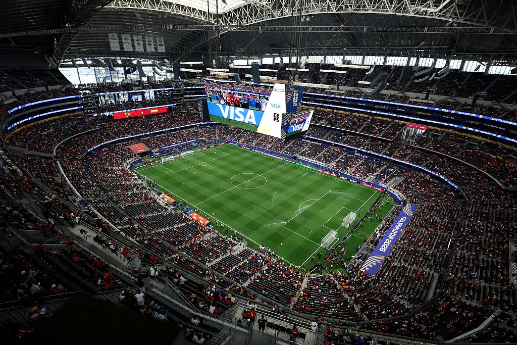 Francia y España definirán en Dallas al primer finalista del Mundial 2026 (Photo by Kevin C. Cox/Getty Images).