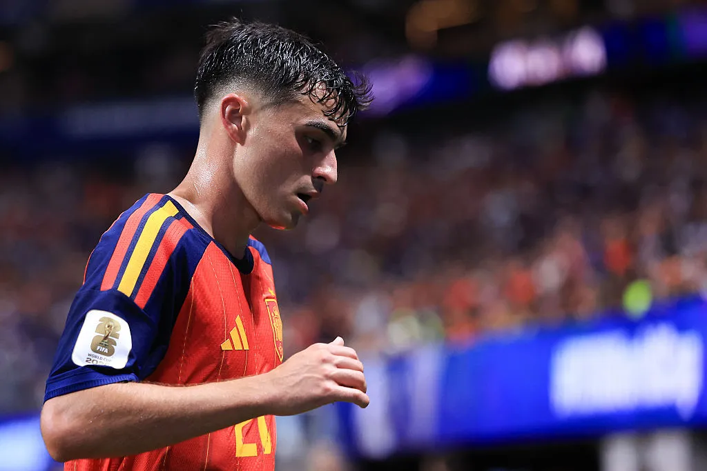 Pedri nuevamente irá al banco de suplentes. Ante Francia, el titular será Fabián Ruiz (Getty Images).