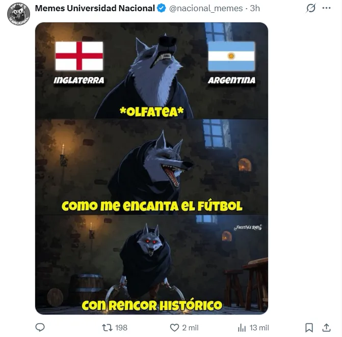 Los mejores memes del partido. (Captura de pantalla)
