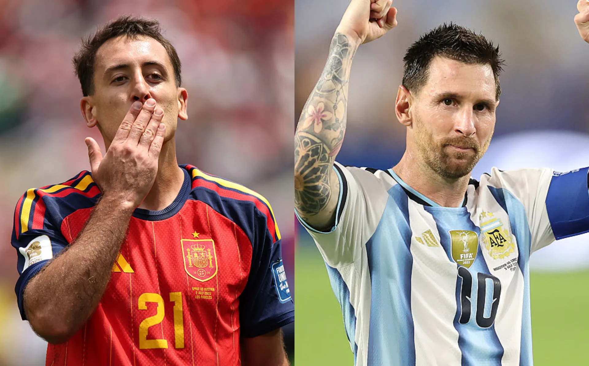 España y Argentina se enfrentarán por primera vez en una final del mundo (Getty Images).