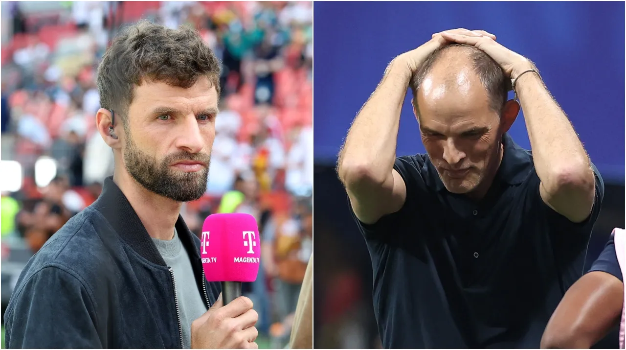 Thomas Müller y Thomas Tuchel. (Foto: Getty Images)
