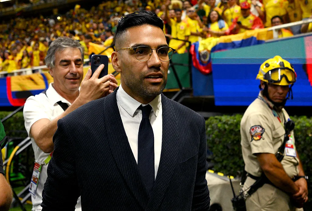 Radamel Falcao fue al Mundial como comentarista de ESPN. Foto: Getty.