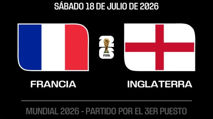 Francia e Inglaterra, cierran su participación en el Mundial 2026 con la disputa del tercer puesto.