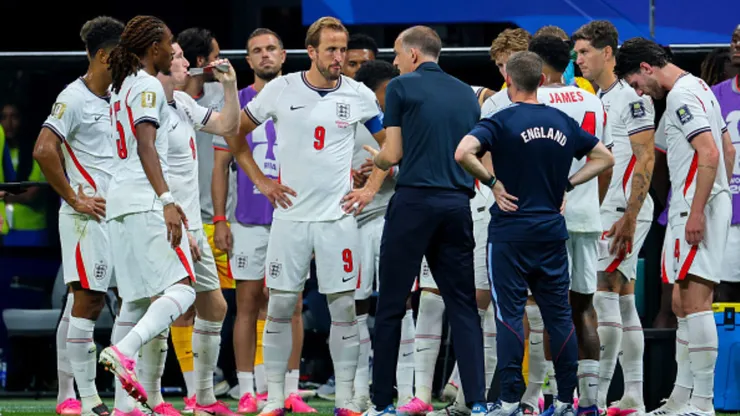 Jugadores de Inglaterra y Thomas Tuchel.