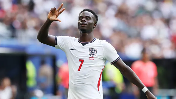 Bukayo Saka, atacante de Inglaterra.