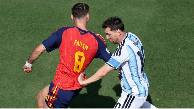 Fabián Ruíz y Leo Messi en la final del Mundial 2026.