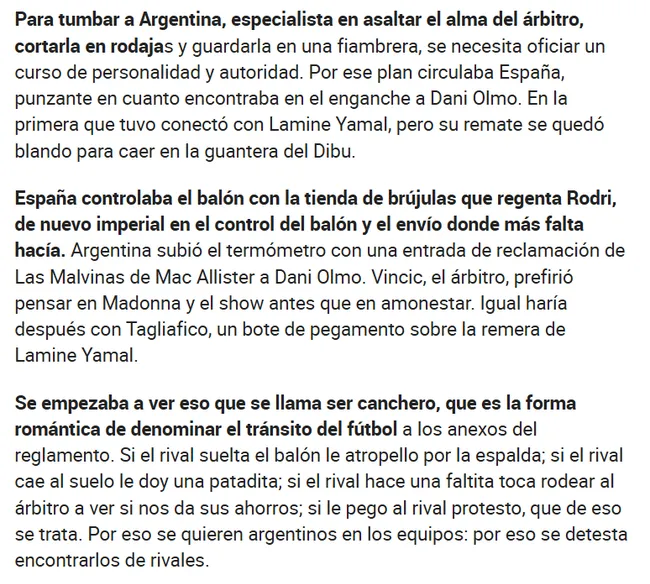 Duras etiquetas del Diario Marca de España