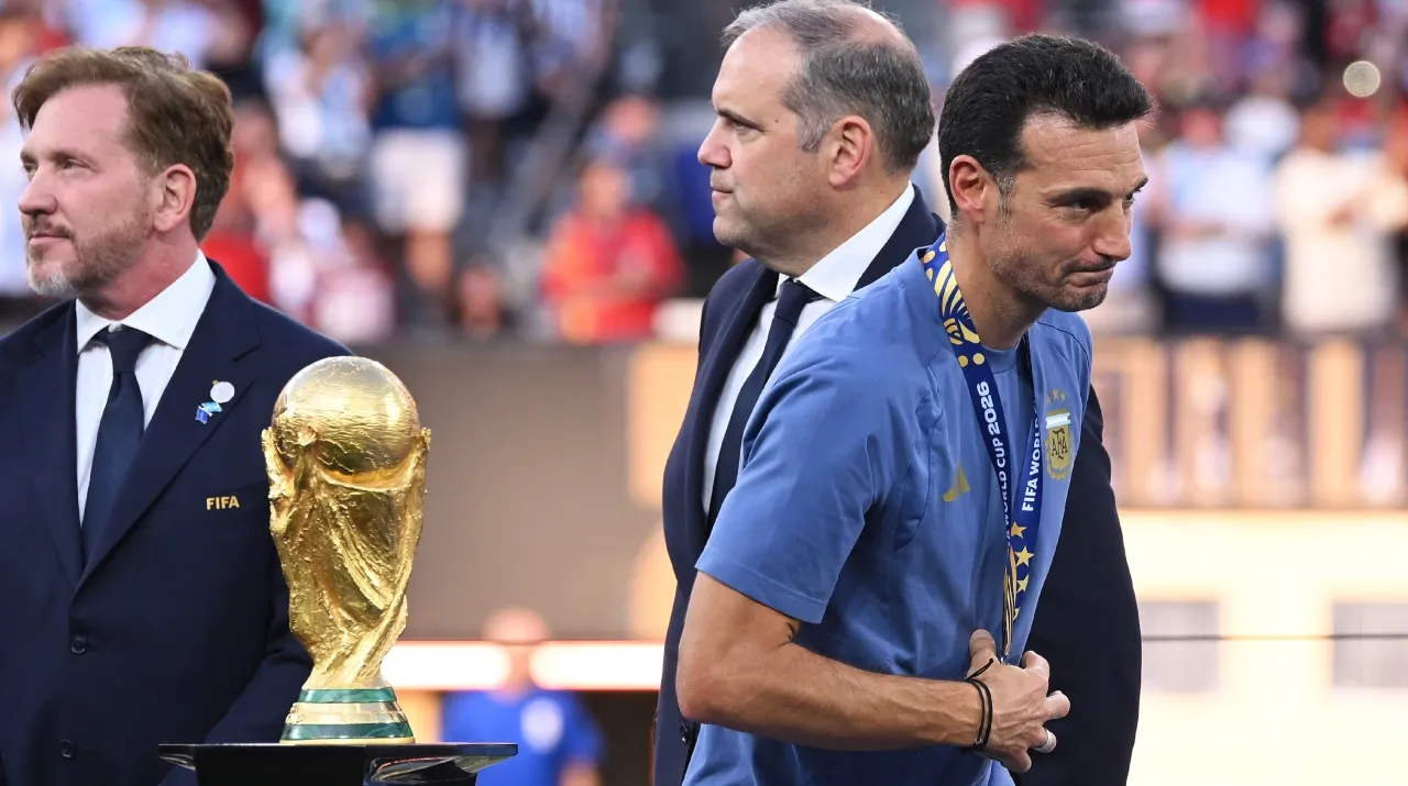 Scaloni tras la derrota de Argentina contra España. (Foto: Getty Images)