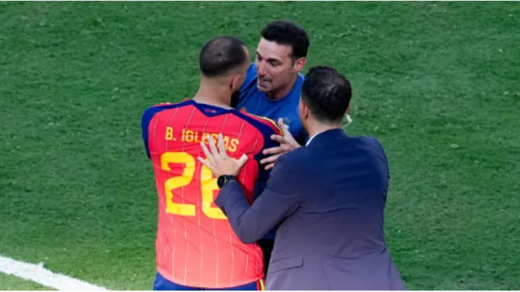 Borja Iglesias y Lionel Scaloni en el Mundial 2026.