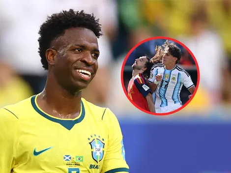Así celebró Vinicius Jr. la derrota de Argentina con España en la final