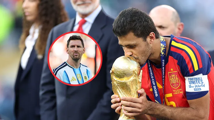 Lionel Messi y Rodri en la final del Mundial 2026.